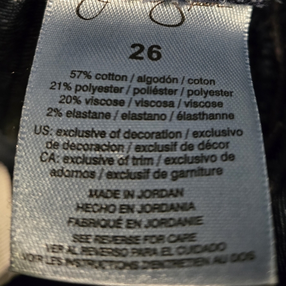 NWT Jessica simpson arrow straight blue jeans size 26 - Picture 8 of 8